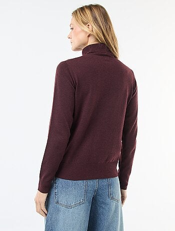 Jersey de cuello alto liso