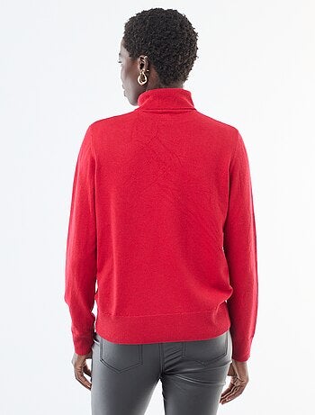 Jersey de cuello alto liso