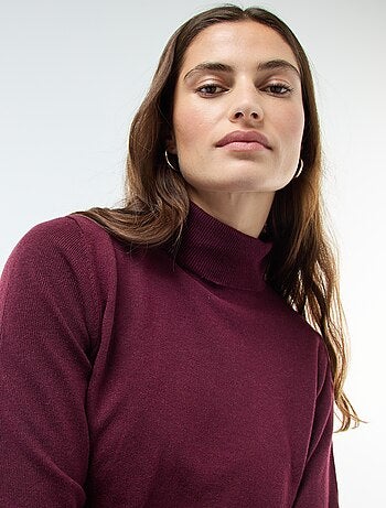 Jersey de cuello alto liso