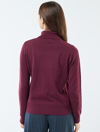 Jersey de cuello alto liso