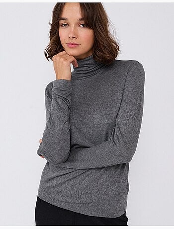 Jersey de cuello alto, mo fashion
