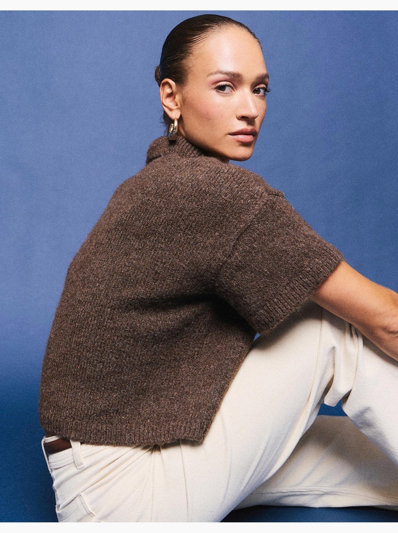 Jersey de cuello alto, mo fashion Marrón - Kiabi