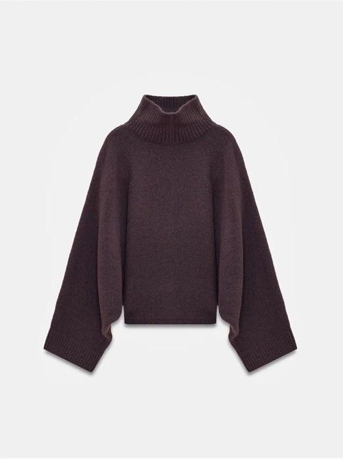 Jersey de cuello alto oversize acanalado - Kiabi Jersey de cuello alto oversize acanalado - Kiabi