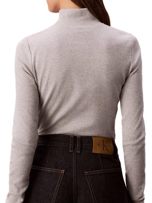Jersey de cuello alto para mujer calvin klein jeans - Kiabi Jersey de cuello alto para mujer calvin klein jeans - Kiabi