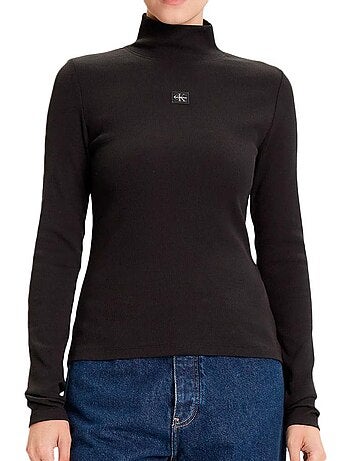 Jersey de cuello alto para mujer Calvin Klein Jeans