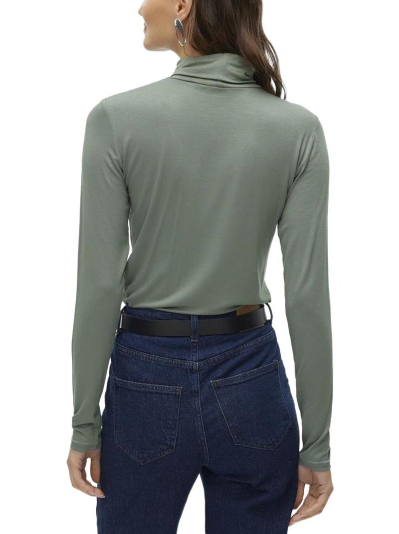 Jersey de cuello alto para mujer vero moda Verde - Kiabi