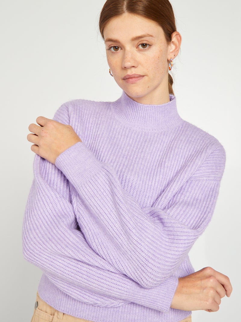 Jersey de cuello alto PURPURA - Kiabi