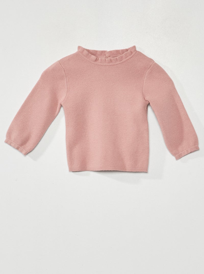 Jersey de cuello alto ROSA - Kiabi