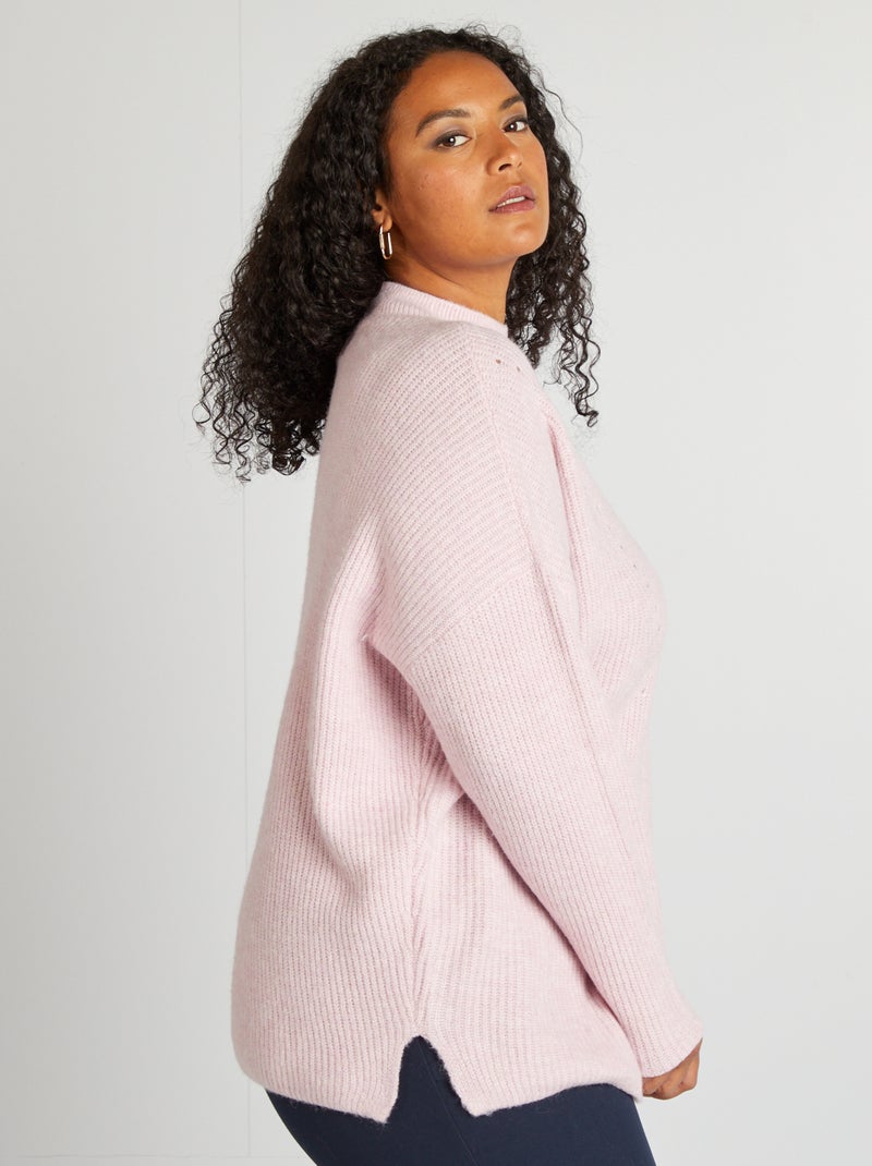 Jersey de cuello alto ROSA - Kiabi