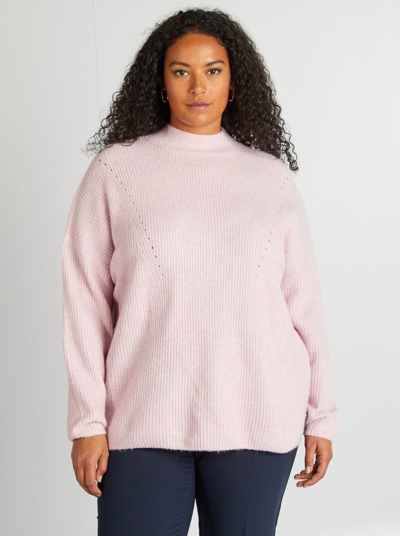 Jersey de cuello alto ROSA - Kiabi