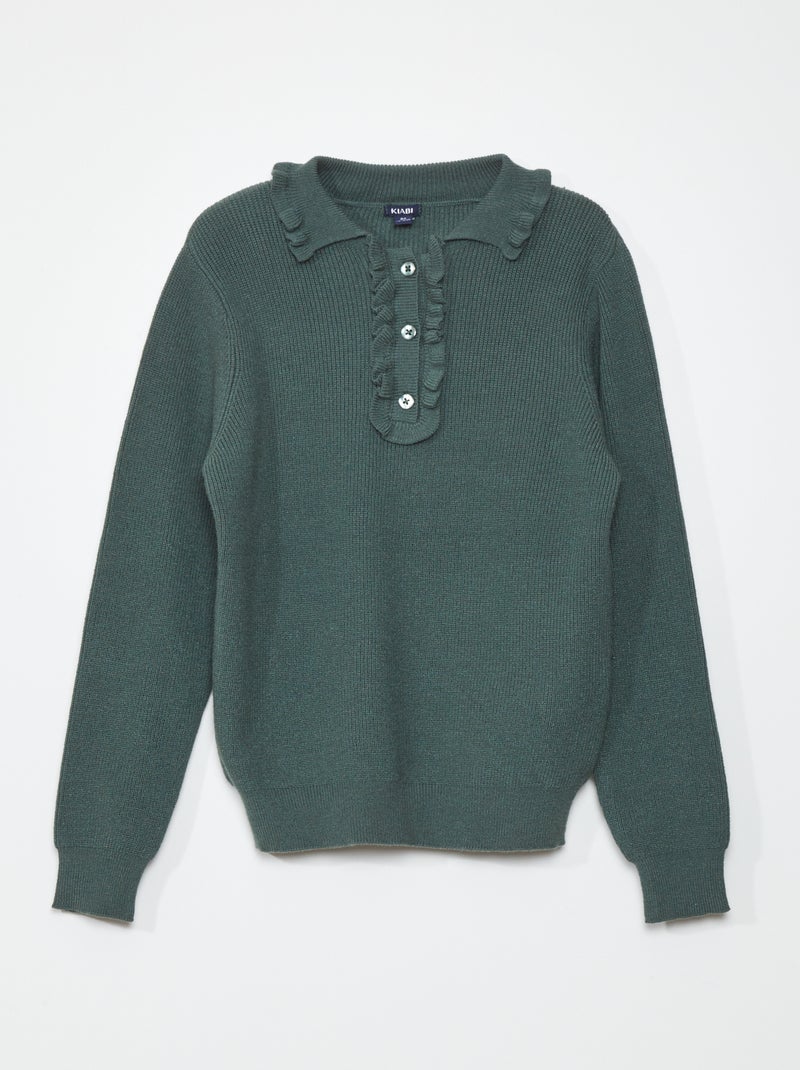 Jersey de cuello alto VERDE - Kiabi