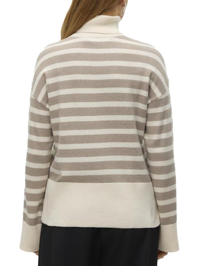 Jersey de cuello alto Vero Moda para mujer, Blanco - Kiabi