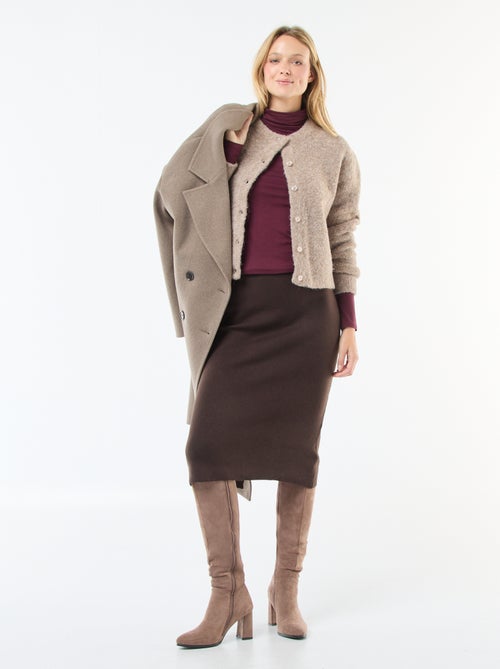 Jersey de cuello alto y manga larga - Kiabi