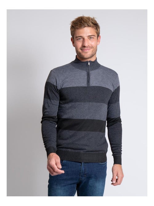 Jersey de cuello alzado con cremallera LOSIBIL - Kiabi