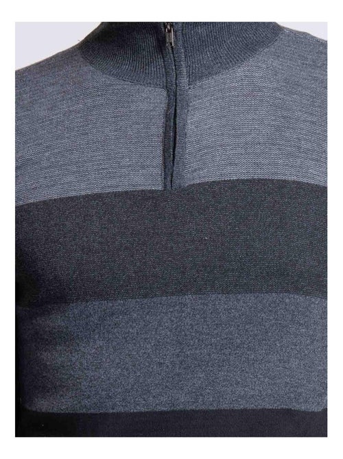 Jersey de cuello alzado con cremallera LOSIBIL - Kiabi