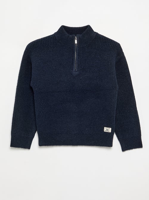 Jersey de cuello de camionero de punto grueso - Kiabi