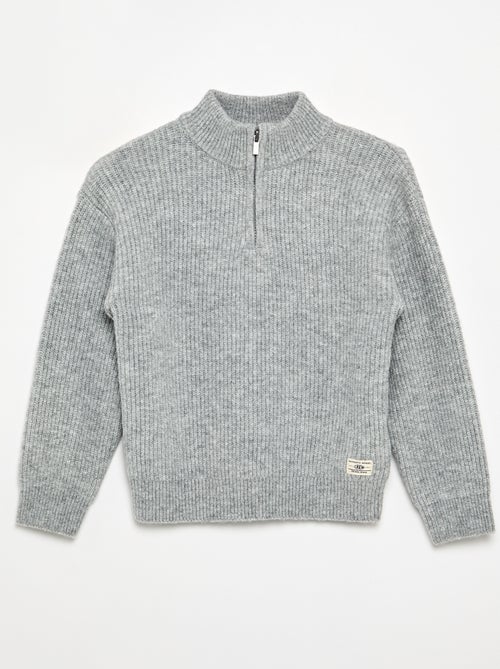 Jersey de cuello de camionero de punto grueso - Kiabi