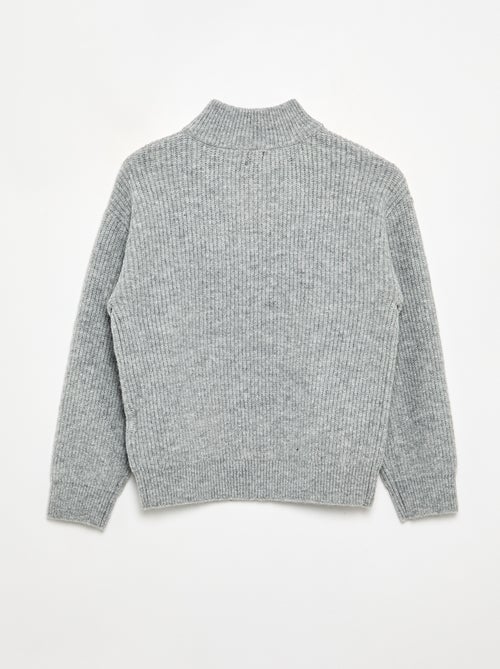Jersey de cuello de camionero de punto grueso - Kiabi
