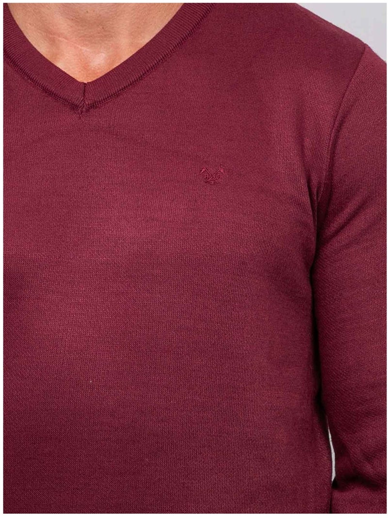 Jersey de cuello de pico lamboise Burdeos - Kiabi