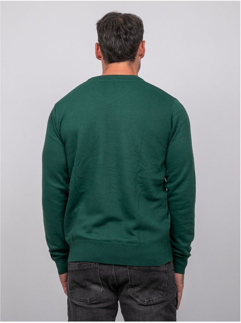 Jersey de cuello de pico lamboise Verde - Kiabi
