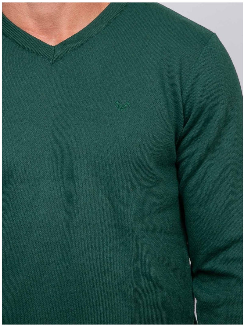Jersey de cuello de pico lamboise Verde - Kiabi
