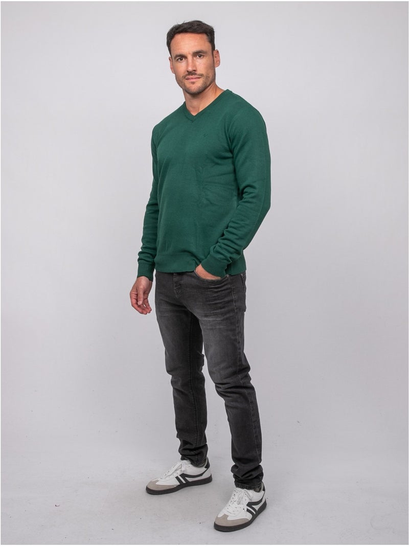 Jersey de cuello de pico lamboise Verde - Kiabi