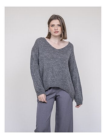 Jersey de cuello en V KLORIANE