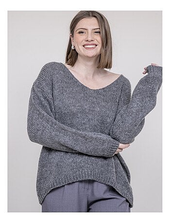 Jersey de cuello en V KLORIANE