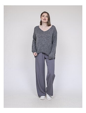 Jersey de cuello en V KLORIANE