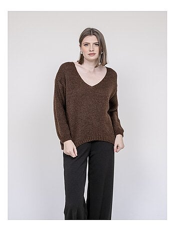 Jersey de cuello en V KLORIANE