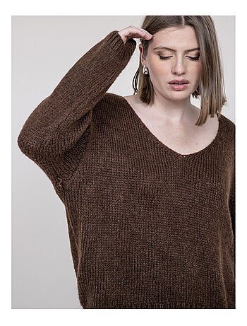Jersey de cuello en V KLORIANE