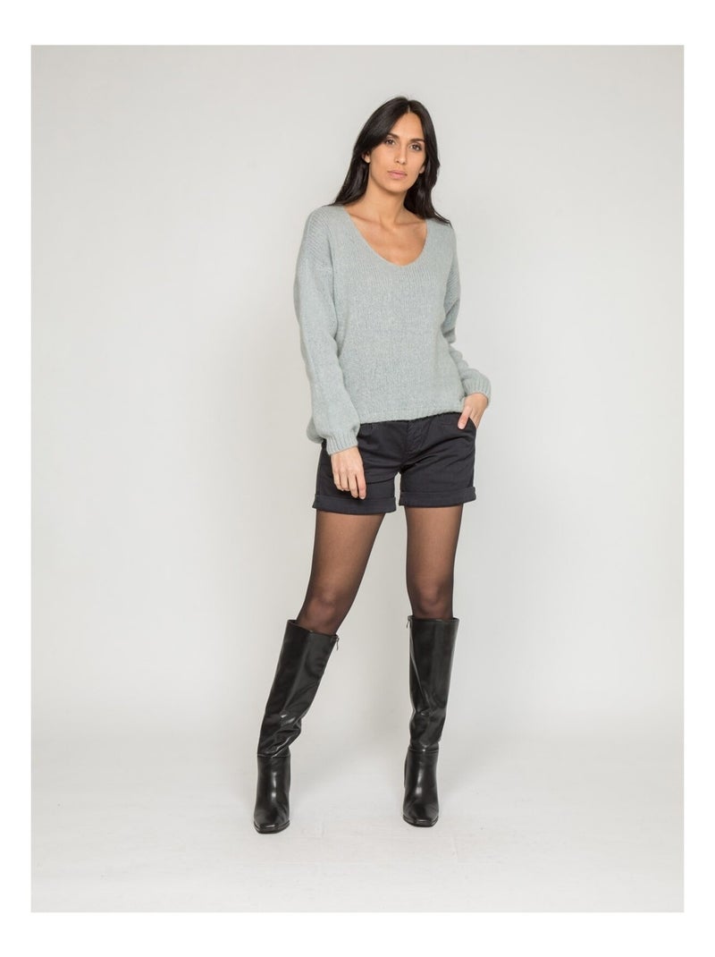 Jersey de cuello en V KYO Gris - Kiabi