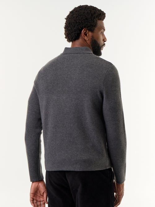 Jersey de cuello polo con cremallera - Kiabi