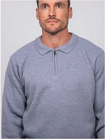 Jersey de cuello polo con cremallera larmoti