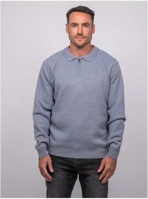 Jersey de cuello polo con cremallera larmoti - Kiabi