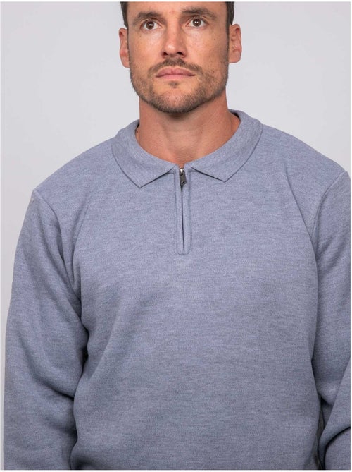 Jersey de cuello polo con cremallera larmoti - Kiabi