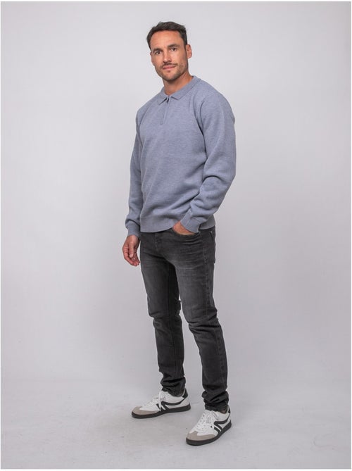 Jersey de cuello polo con cremallera larmoti - Kiabi