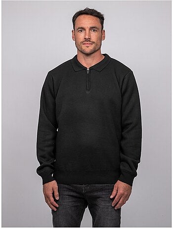 Jersey de cuello polo con cremallera larmoti