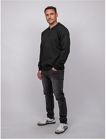 Jersey de cuello polo con cremallera larmoti