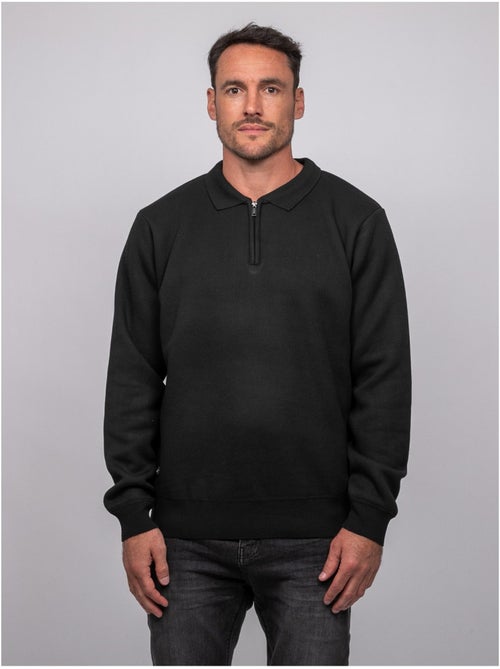 Jersey de cuello polo con cremallera larmoti - Kiabi Jersey de cuello polo con cremallera larmoti - Kiabi