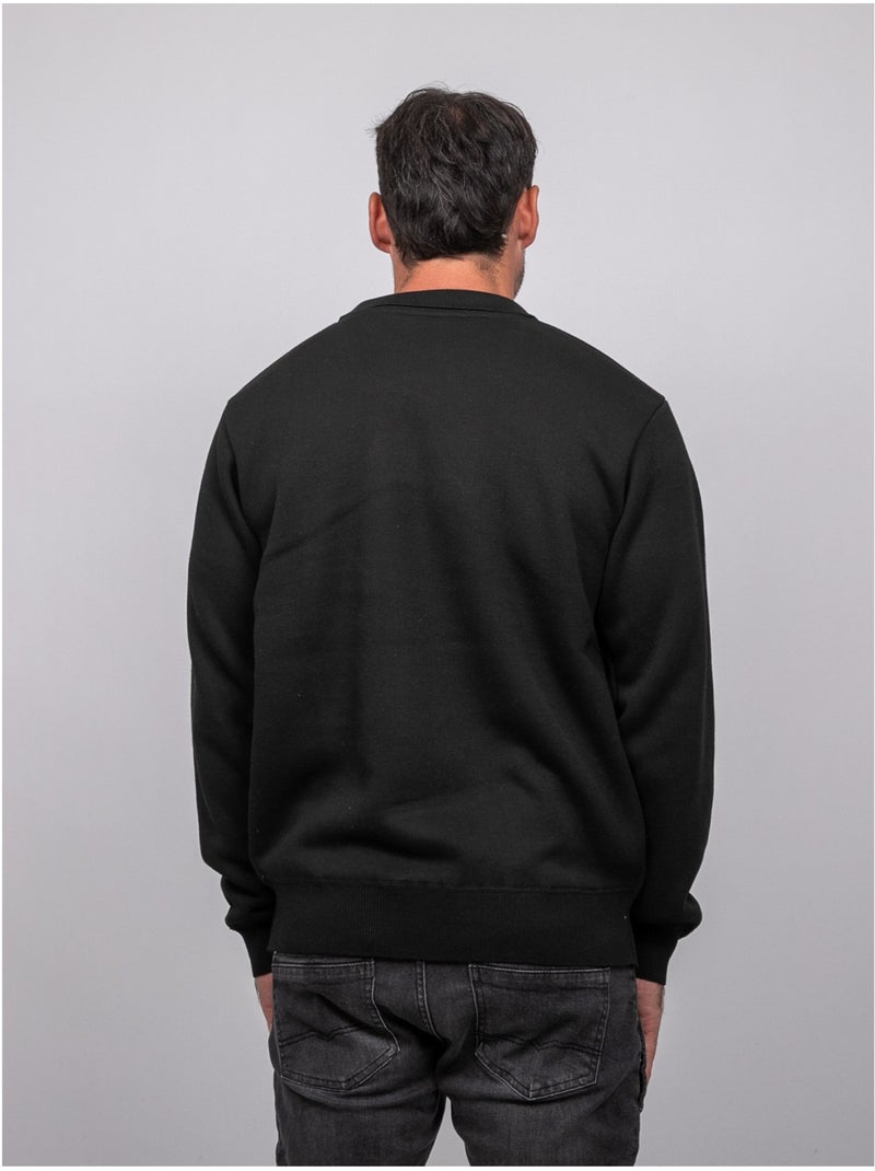 Jersey de cuello polo con cremallera larmoti Negro - Kiabi