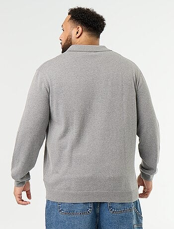 Jersey de cuello polo de manga larga