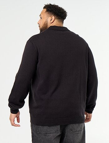 Jersey de cuello polo de manga larga