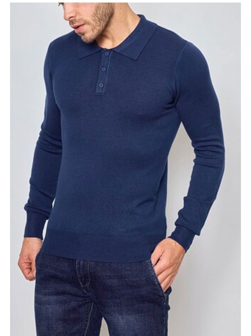 Jersey de cuello polo Kebello Azul - Kiabi