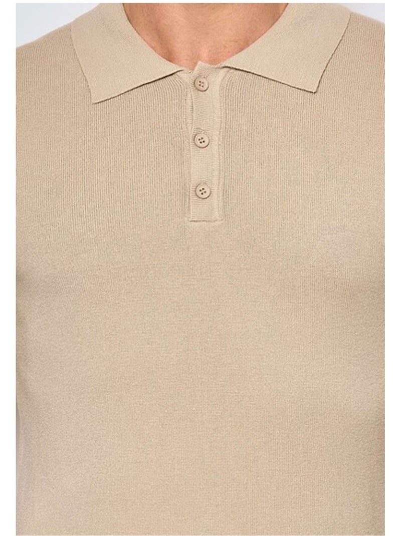 Jersey de cuello polo Kebello Beige - Kiabi