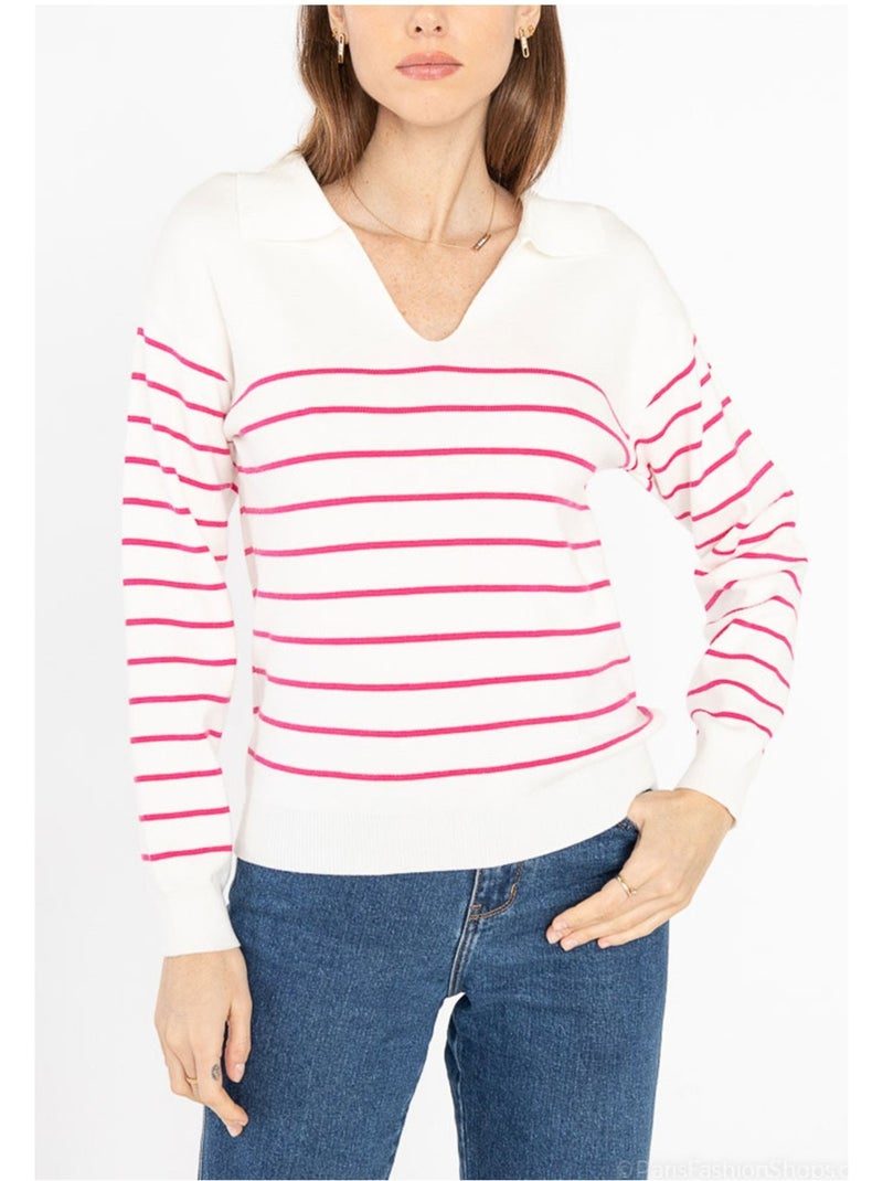 Jersey de cuello Polo Kebello Blanco - Kiabi