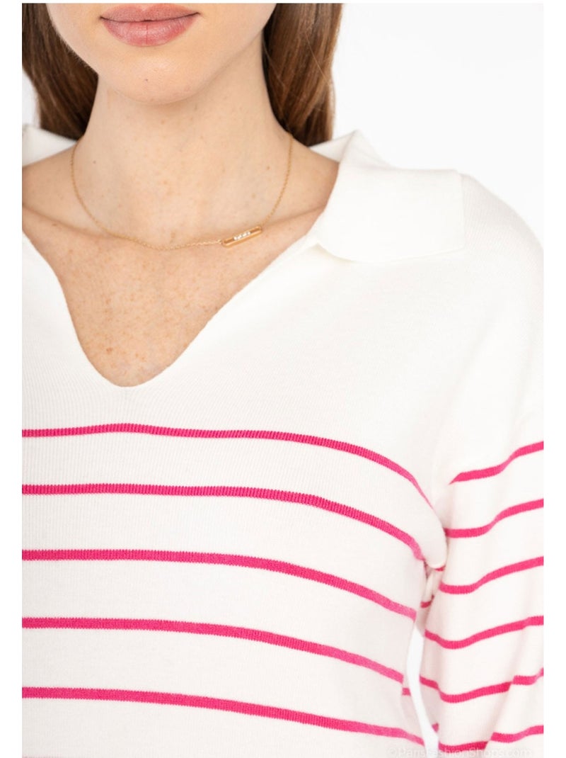 Jersey de cuello Polo Kebello Blanco - Kiabi