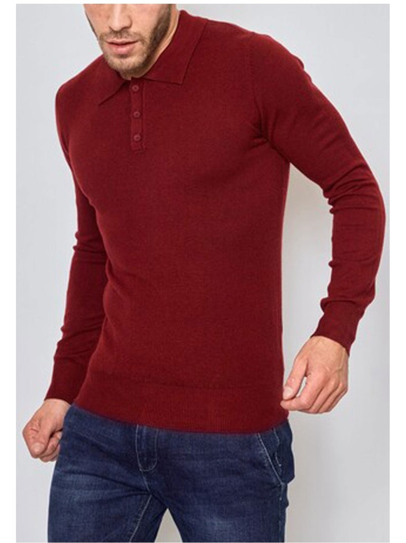 Jersey de cuello polo Kebello Burdeos - Kiabi