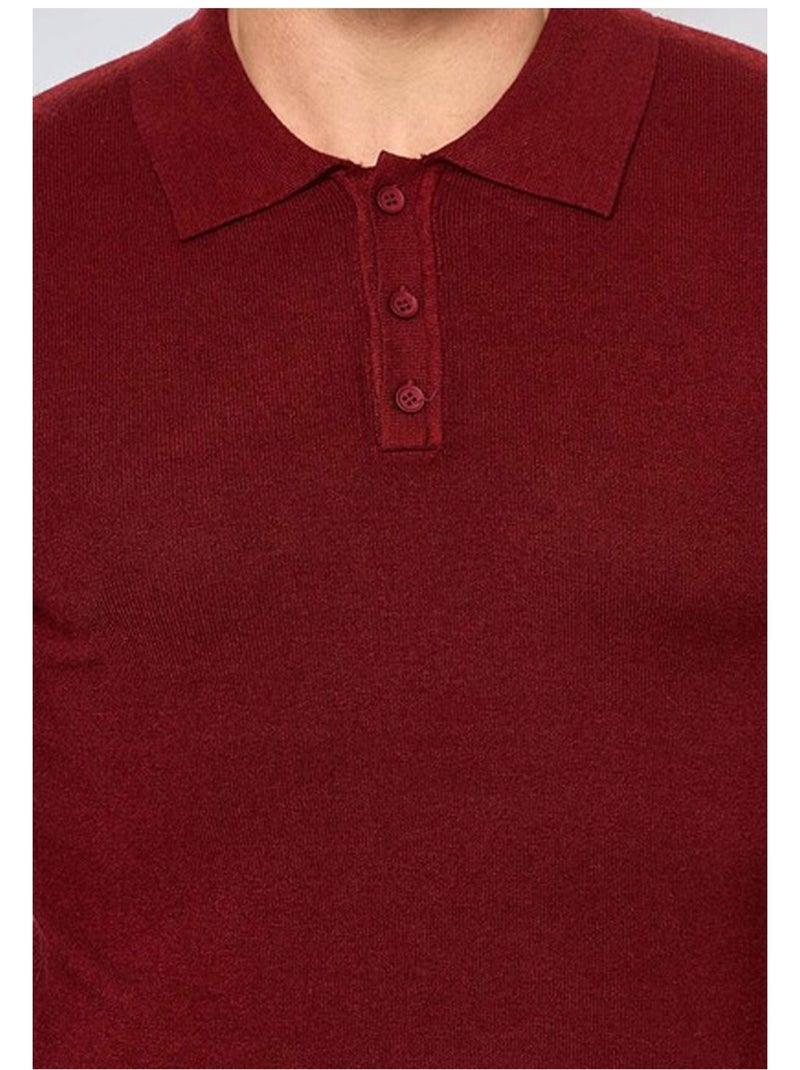 Jersey de cuello polo Kebello Burdeos - Kiabi