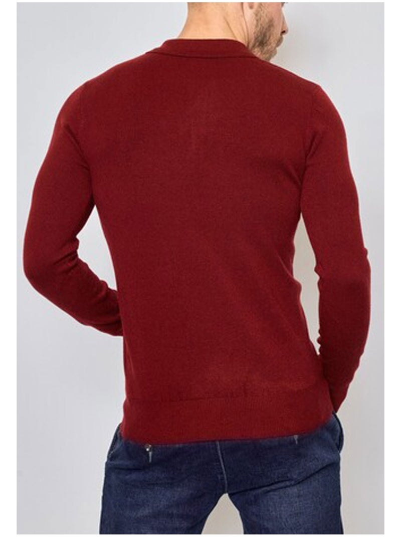 Jersey de cuello polo Kebello Burdeos - Kiabi